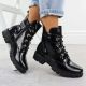 10. Damen-Lackleder-Winterboots im Worker-Stil, schwarz, M.Daszyński MR23123