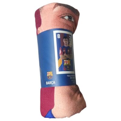 7. FC Barcelona Pedri Strandtuch aus Mikrofaser, 70 x 140 cm, 120010