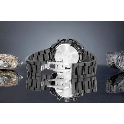 6. Giewont Herrenuhr Chronograph Saphir Schwarz GW8720-B1