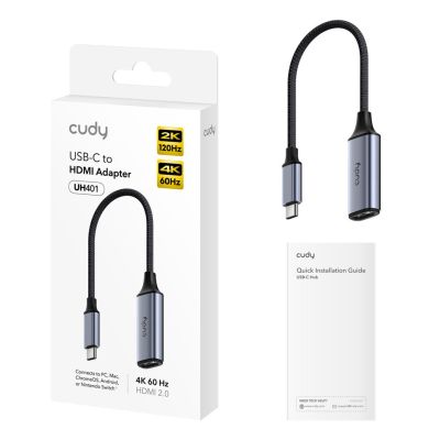 4. CUDY UH401 Dockingstation HUB HDMI-Ausgang