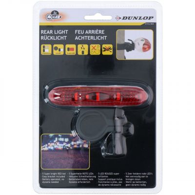 3. Dunlop 5 LED-Fahrradrücklicht 249353