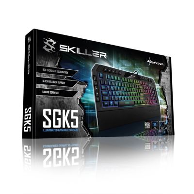 3. Sharkoon Skiller SGK5 USB QWERTZ Gaming-Tastatur, Deutsch, Schwarz