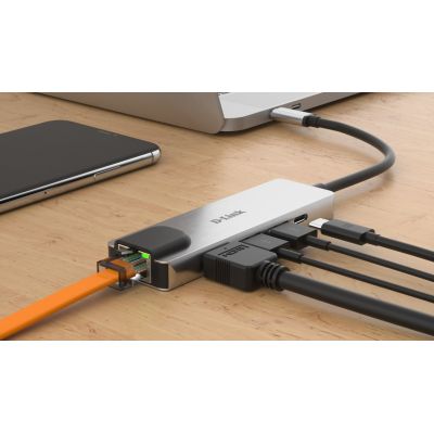 4. D-Link DUB-M520 Adapter – Kabelgebunden – Thunderbolt 3 – 60 W – 10/100/1000 Mbit/s – IEEE 802.3 – IEEE 802.3ab – IEEE 802.3az – IEEE 802.3u – IEEE 802.3x – Aluminium
