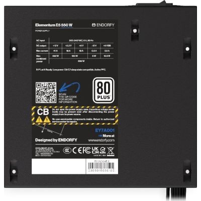 6. ENDORFY Elementum E5 550W Netzteil (EY7A001)