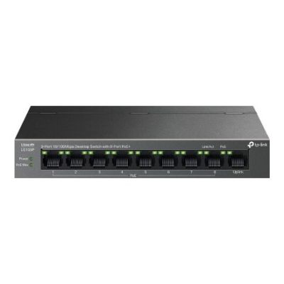 5. TP-Link LiteWave LS109P Netzwerkkarte, unmanaged Fast Ethernet (10/100) mit PoE-Unterstützung, Schwarz