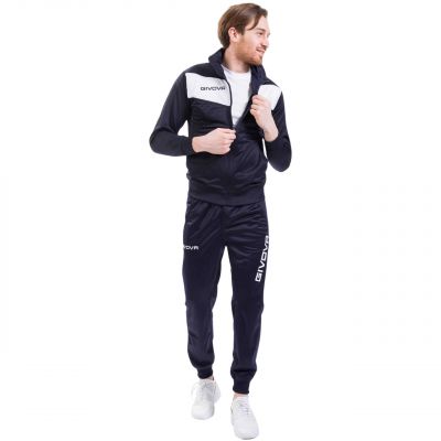 9. Givova Visa Trainingsanzug marineblau und weiß 0403
