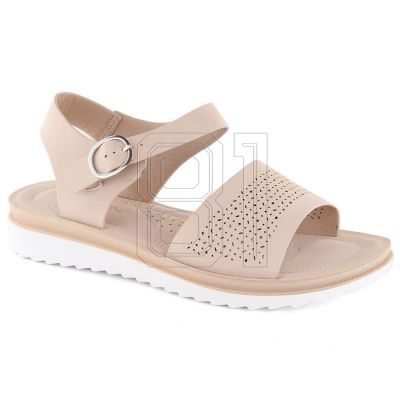 19. Sergio Leone W SK53N Pumps mit Absatz und Plateau beige