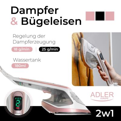 10. ADLER AD 5044 Dampfglätter