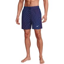 Badeshorts Nike Breaker Swoosh Link Midnig marineblau-rosa-violett NESSG577 440