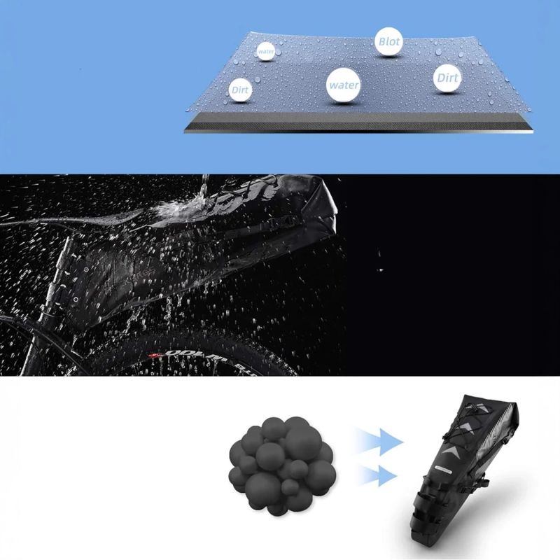 5. Rockbros AS-013 10L Satteltasche - Schwarz