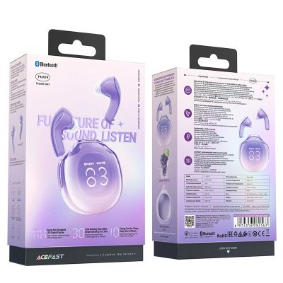 8. Acefast T9 Bluetooth 5.3 In-Ear-Funkkopfhörer – Lila