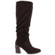 2. Damenstiefel mit Blockabsatz in Schokoladenbraun Jezzi MR2623-7