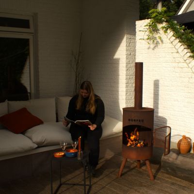 3. Bonfeu Bonton 40 4000R rostiger Gartenkamin