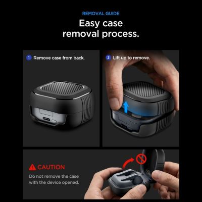 11. Spigen Rugged Armor Schutzhülle für Samsung Galaxy Buds 4 / 4 Pro – Mattschwarz