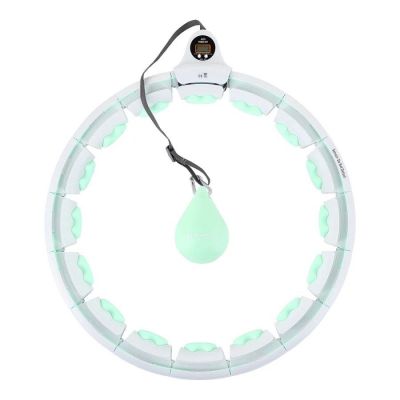 Hula Hoop HMS HHW06 mit Noppen, Gewicht und Zähler grün