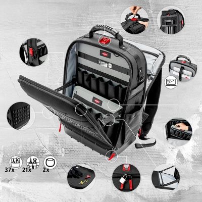 6. Werkzeugrucksack MODULAR X18 für Klempner, 17-teilig