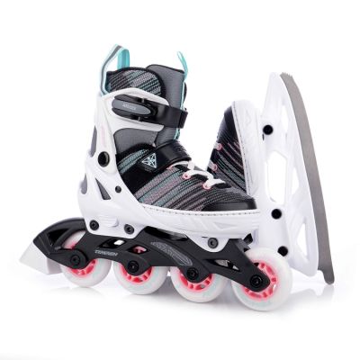 2. Verstellbare Schlittschuhe/Inlineskates TEMPISH Systent Girl Duo