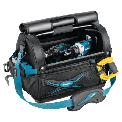 2. Makita Werkzeugkoffer E-05446 Schwarzer, blauer Kunststoff, Polyester, Stahl