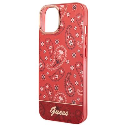 6. Guess GUHCP14MHGBNHR iPhone 14 Plus 6,7" rot/rotes Hardcase Bandana Paisley