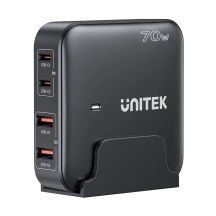 UNITEK Tischladegerät GAN 70W 2xUSB-A 2xUSB-C