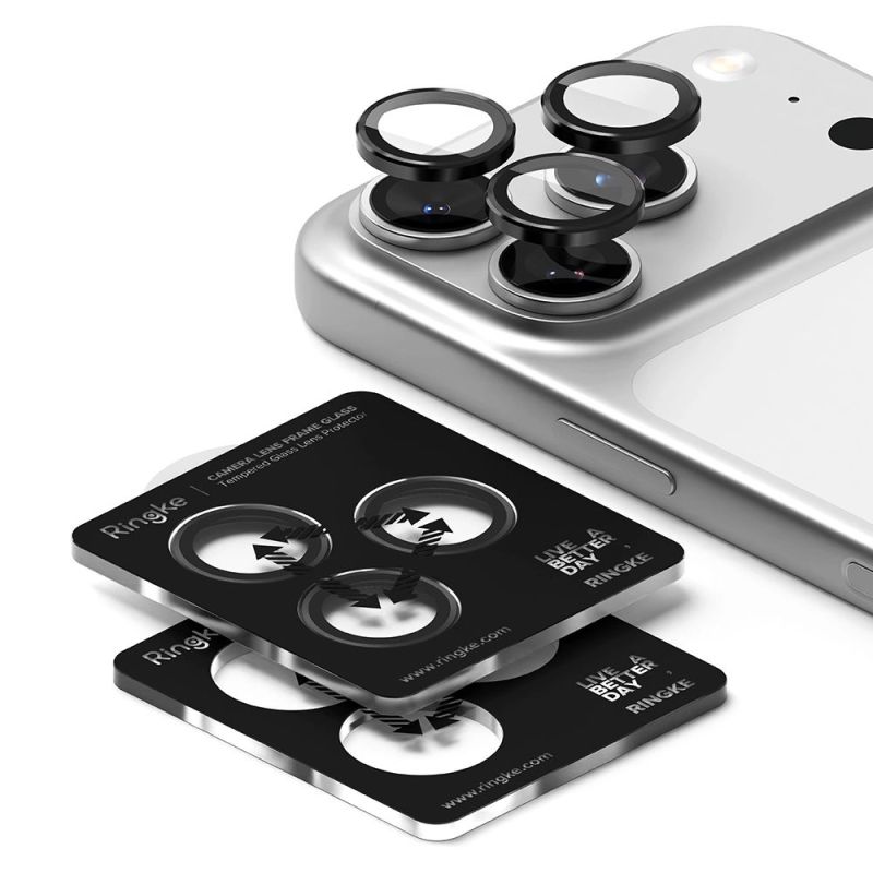 3. Ringke Kamerarahmenschutz 2er-Pack für iPhone 17 Pro / 17 Pro Max - Schwarz