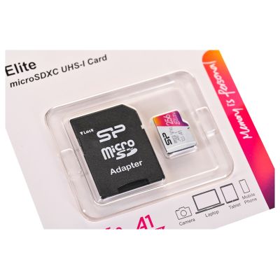 4. Silicon Power microSDXC Elite 256GB CL10 UHS-1/U1 A1