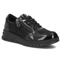Filippo DP8105 Keilschuhe aus Lackleder in Schwarz
