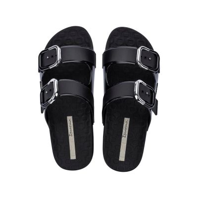 2. Ipanema Damen-Flip-Flops Slide, sehr leicht und bequem, schwarz