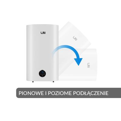8. Elektroboiler LIN LIFVD1SMWH 80L UNIVERSAL weiß WLAN