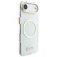 5. Guess IML Script Metal MagSafe Hülle für iPhone Air – Transparent