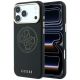 Guess Perforierte 4G Gold Logo Magsafe Hülle für iPhone 17 Pro Max / 18 Pro Max - Schwarz
