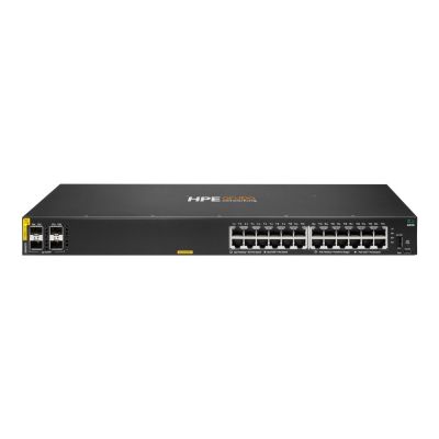 HPE Aruba Networking CX 6000 24p 10M/100M/1G Class4 PoE 4p SFP 1G 370W Managed Switch L3 Gigabit Ethernet (10/100/1000) PoE-Unterstützung 1U