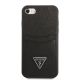 3. Guess GUHCI8PSATPK iPhone 7/8 SE 2020 / SE 2022 Hardcase schwarz/schwarz Hardcase Saffiano Triangle Logo Cardslot