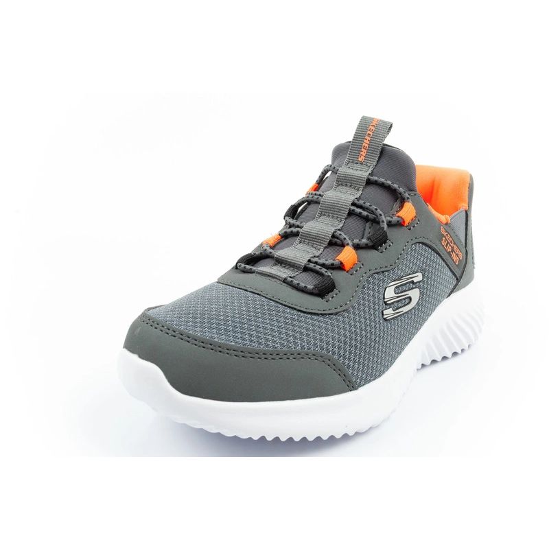 3. Skechers Bounder Slip-ins Junior Kinder Sportschuhe Grau