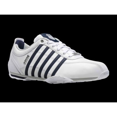 2. K-Swiss Arvee 1.5 Herren Sportschuhe Leder Knöchel Sneakers klassisch weiß (02453-900-M)