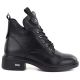 2. Schwarze Damen-Lederstiefeletten mit Absatz Vinceza 133145