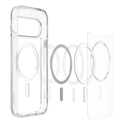 6. Spigen Ultra Hybrid Mag MagSafe Hülle für Google Pixel 11 Pro XL – Transparent und Weiß