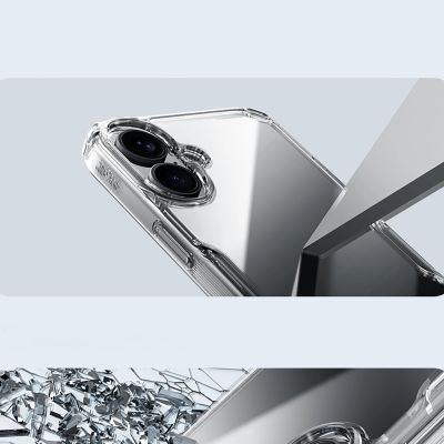 11. Nillkin Nature Pro Case für iPhone 16 – transparent und weiß
