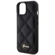 6. Guess Quilted Metal Logo Hülle für iPhone 15 – Schwarz