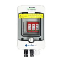 Hermetische IP65 EMITER DC-Anschlussverteileranlage mit Dehn 1000V Typ 2 DC-Überspannungsableiter, 1x PV-String, 1x MPPT