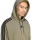 4. adidas Essentials Herren-Hoodie mit 3 Streifen aus French Terry, Olivgrün, KY4204