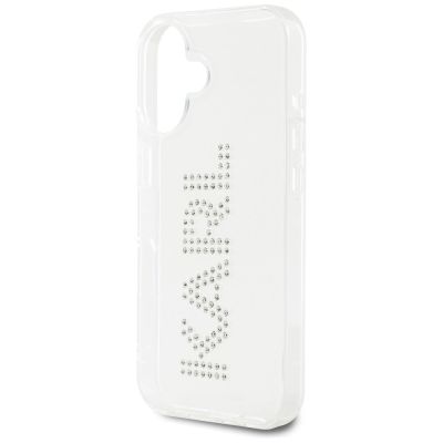 6. Karl Lagerfeld IML Strass Logo iPhone 16 Hülle - Transparent