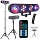 LIGHT4ME MAGIC BAR LED-PAR-Kugel mit Disco-Effekt + Stativ