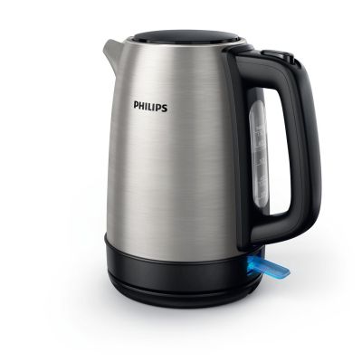 8. Philips Daily Collection Wasserkocher aus Metall, 1,7 l – mit Federdeckel und Füllstandsanzeige