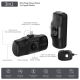 12. Wozinsky WF16-YLS 5000 mAh 15 W Lightning Mini-Powerbank mit integriertem USB-C-Kabel und Apple Watch Ladegerät – Schwarz