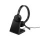 Jabra Evolve 65 TE Headset, kabelgebunden & kabellos, Kopfbügel, Büro/Callcenter, USB Typ-A, Bluetooth-Ladeschale, Schwarz