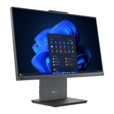 Lenovo AIO ThinkCentre neo 50a G5 Core 7 240H 23,8" FHD Touch IPS 250 Nits AG 16 GB DDR5 5200 SSD 1 TB Integrierte Intel Graphics Cam 5,0 MP W11 Pro Luna Grey 3 Jahre Vor-Ort-Service + Lenovo Adapter ACC_PARTS Kensington K64467M-M1