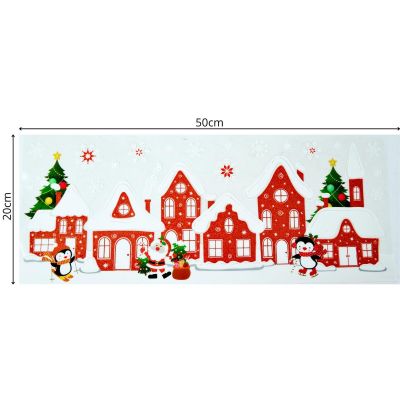 4. DEKORATIVER FENSTERAUFKLEBER 20 × 50 CM MIT GLITZER – MIX