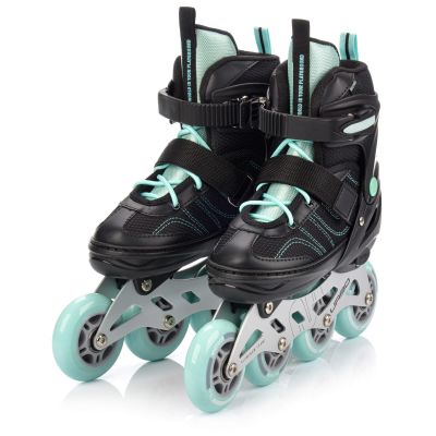 8. Meteor M 34-37 Urbo Rollschuhe Schwarz/Mint