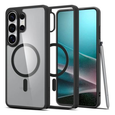 Spigen Ultra Hybrid Mag MagSafe Hülle für Samsung Galaxy S26 Ultra – Transparent Schwarz